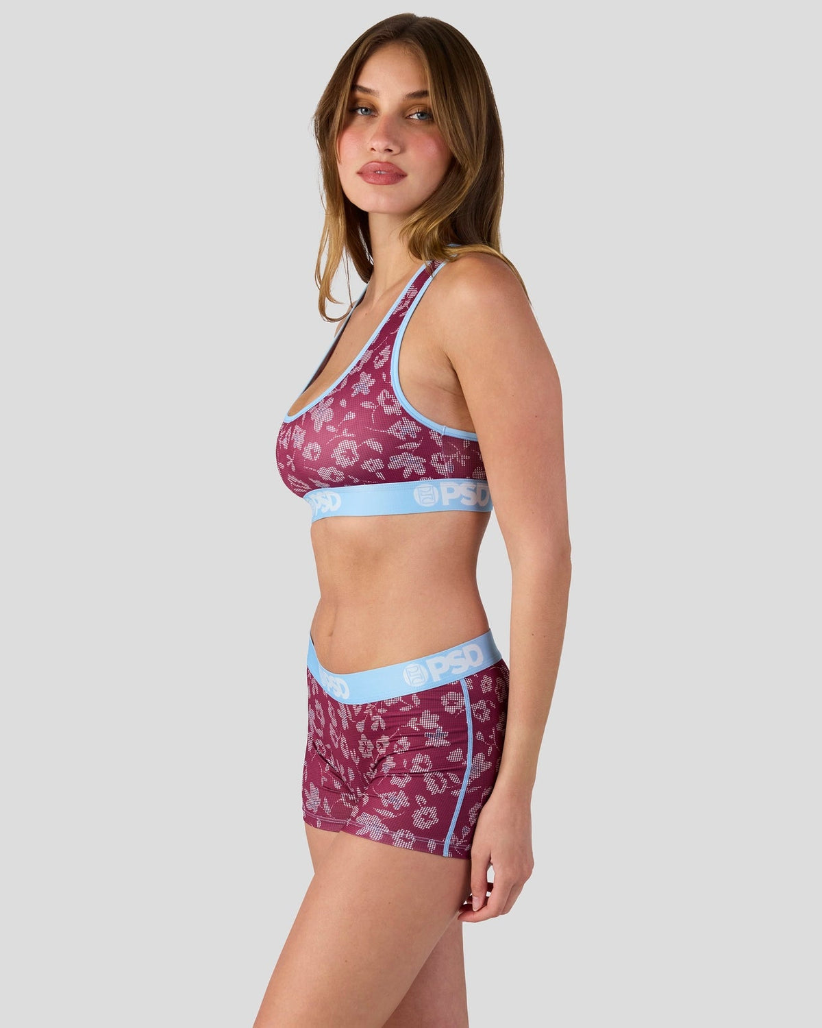 Sale PSD Halftone Bloom - Sports Bra