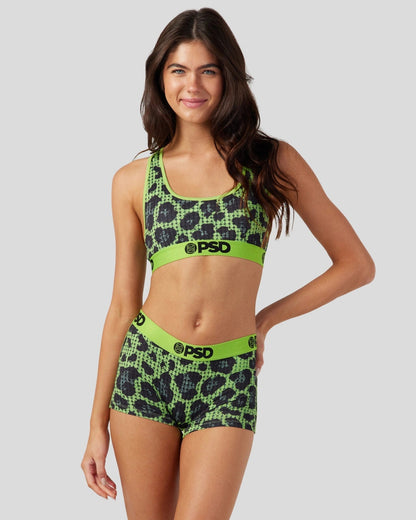 Sale PSD Katya Henry - Rhinestone Cheetah - Sports Bra