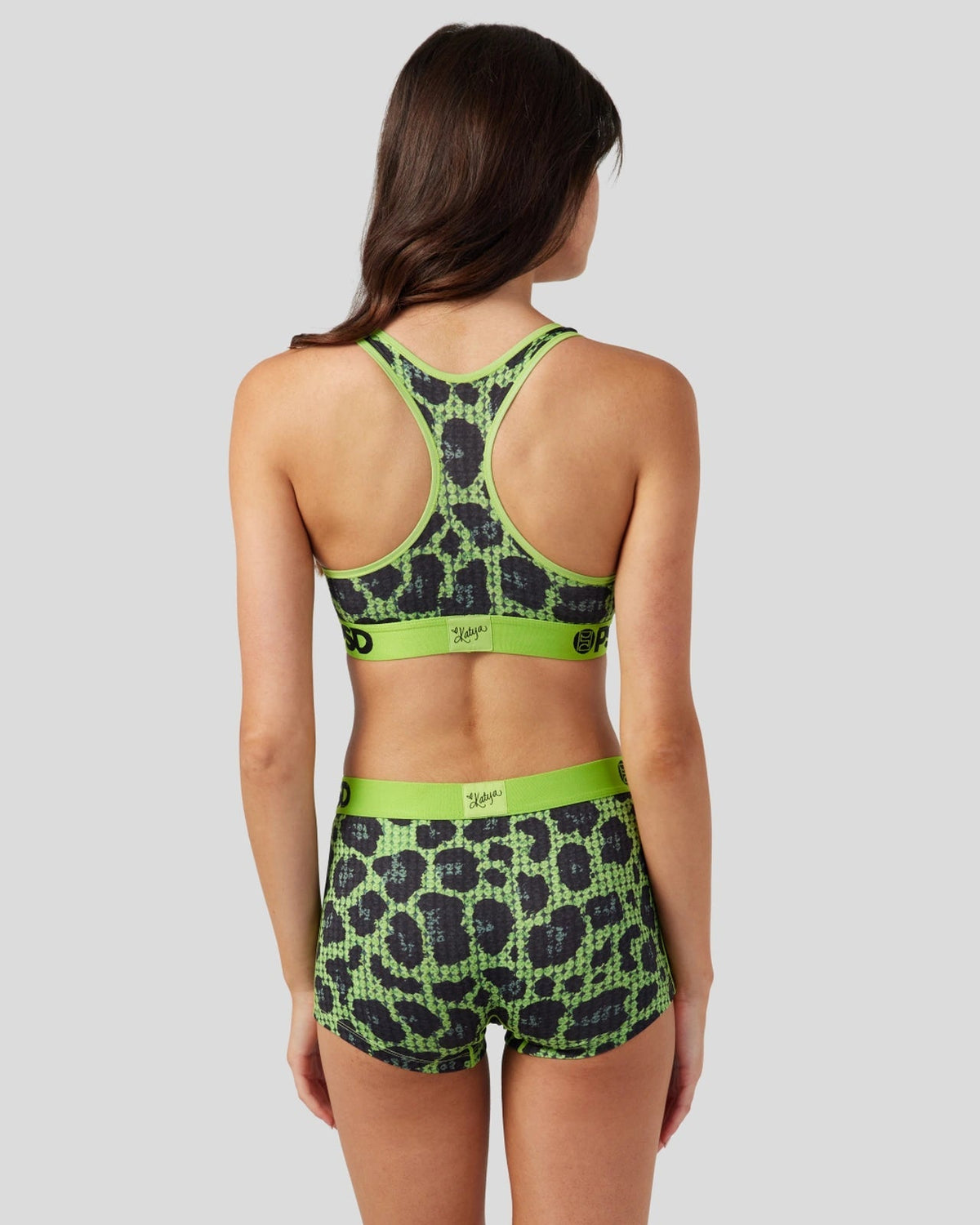 Sale PSD Katya Henry - Rhinestone Cheetah - Sports Bra