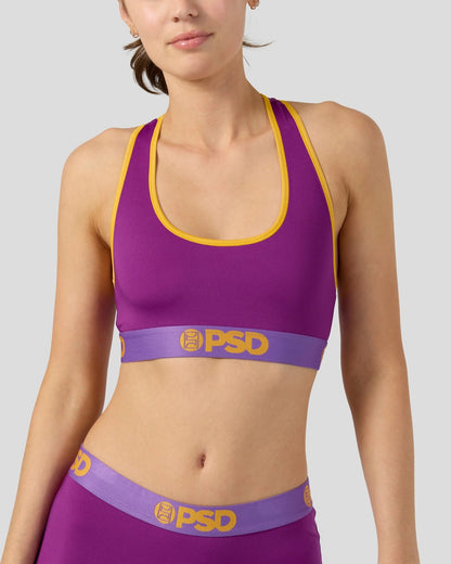 Sale PSD Solids - Plum Pop - Sports Bra