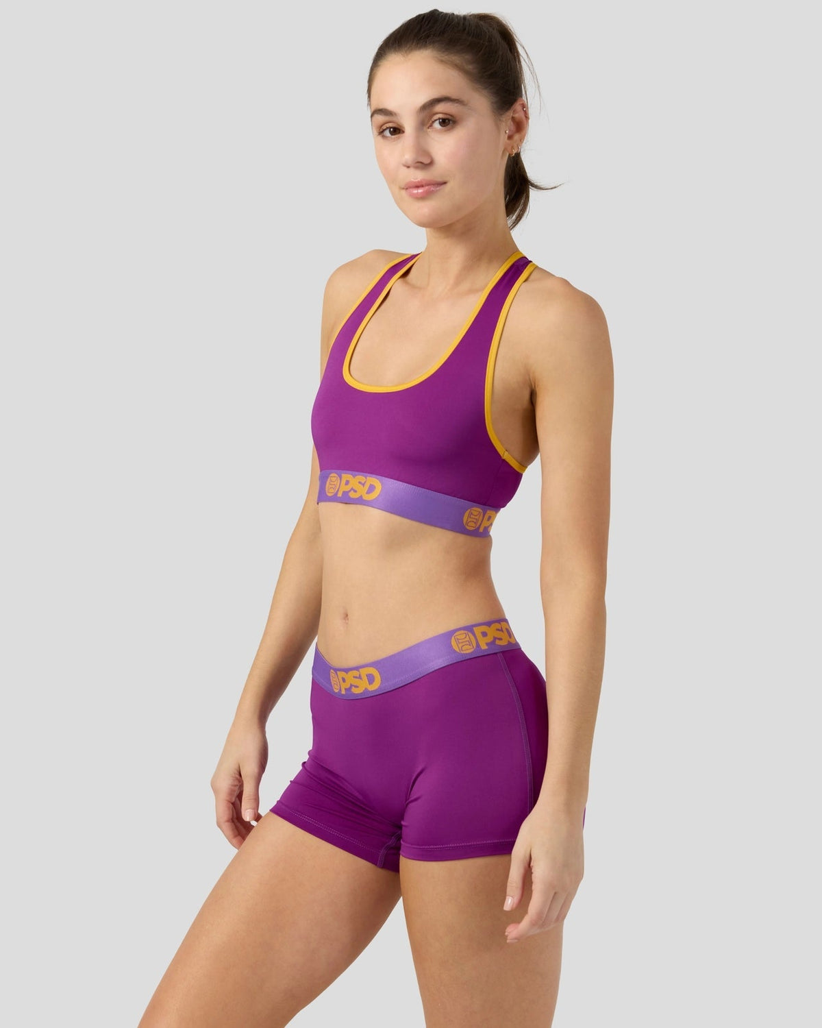 Sale PSD Solids - Plum Pop - Sports Bra