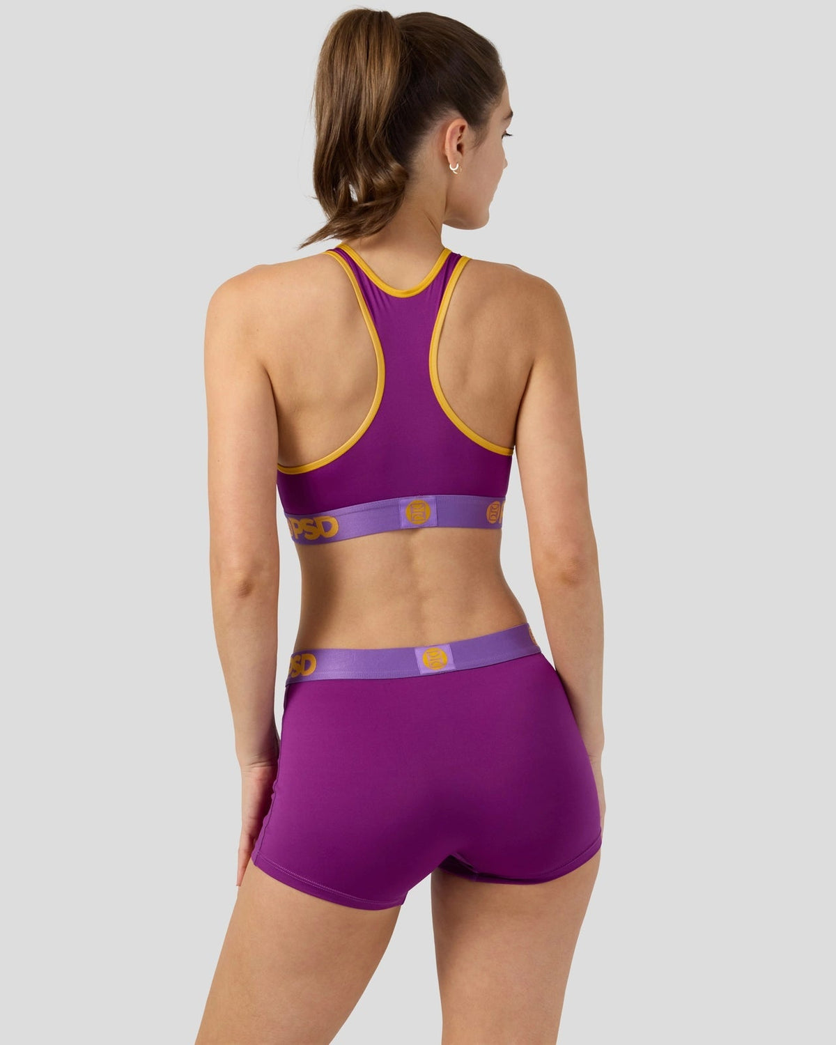 Sale PSD Solids - Plum Pop - Sports Bra