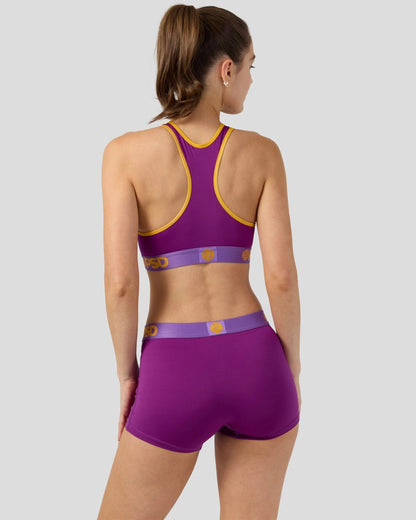 Sale PSD Solids - Plum Pop - Sports Bra