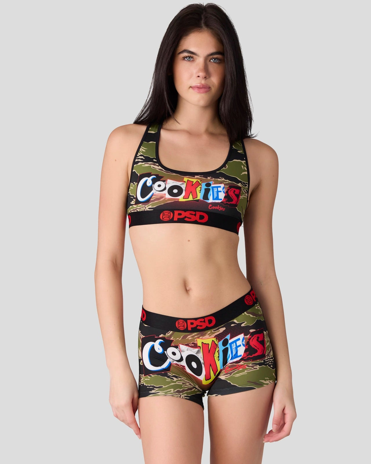 Sale PSD Cookies - Ransom Camo - Sports Bra