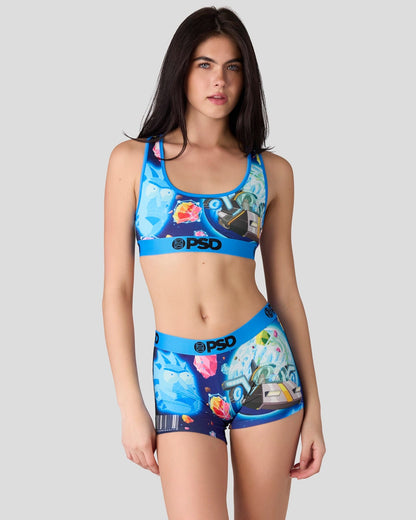 Sale PSD Rick and Morty - Travels - Sports Bra