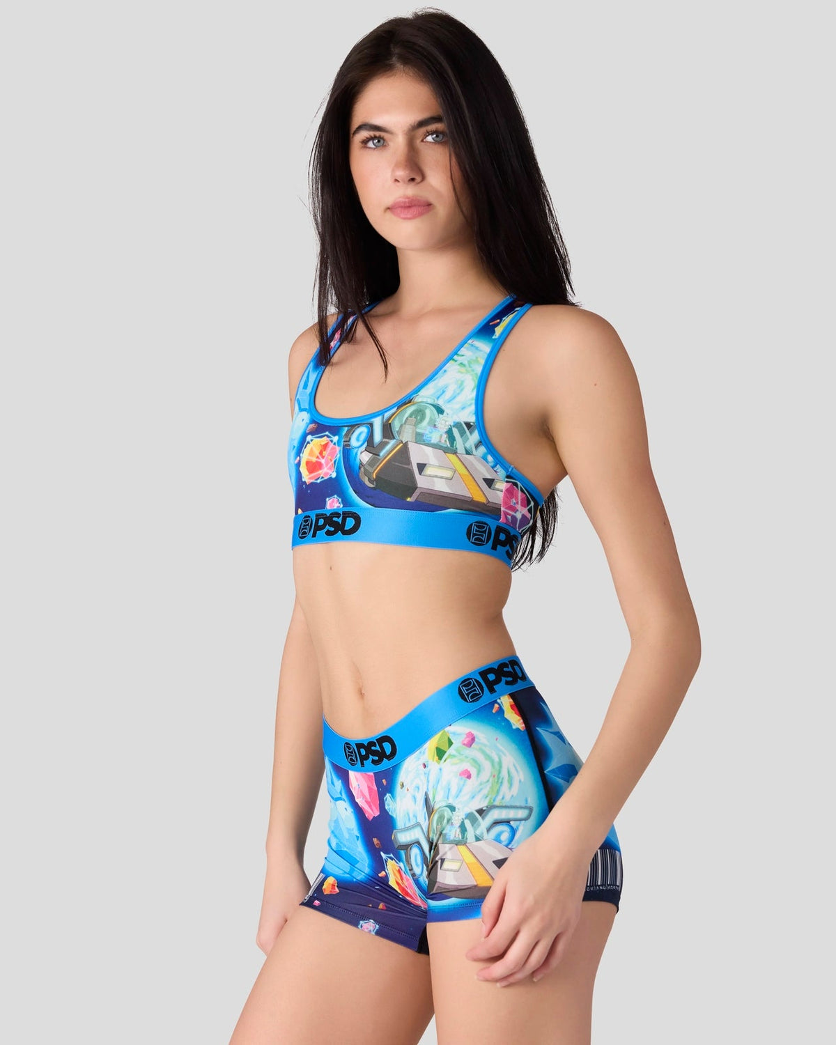 Sale PSD Rick and Morty - Travels - Sports Bra