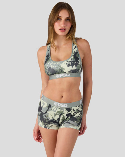 Sale PSD Sage Camo - Sports Bra