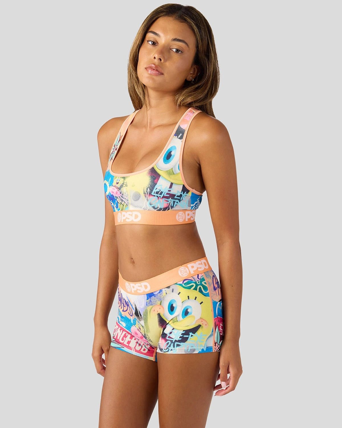 Sale PSD SpongeBob SquarePants - Eye Eye Captain - Sports Bra