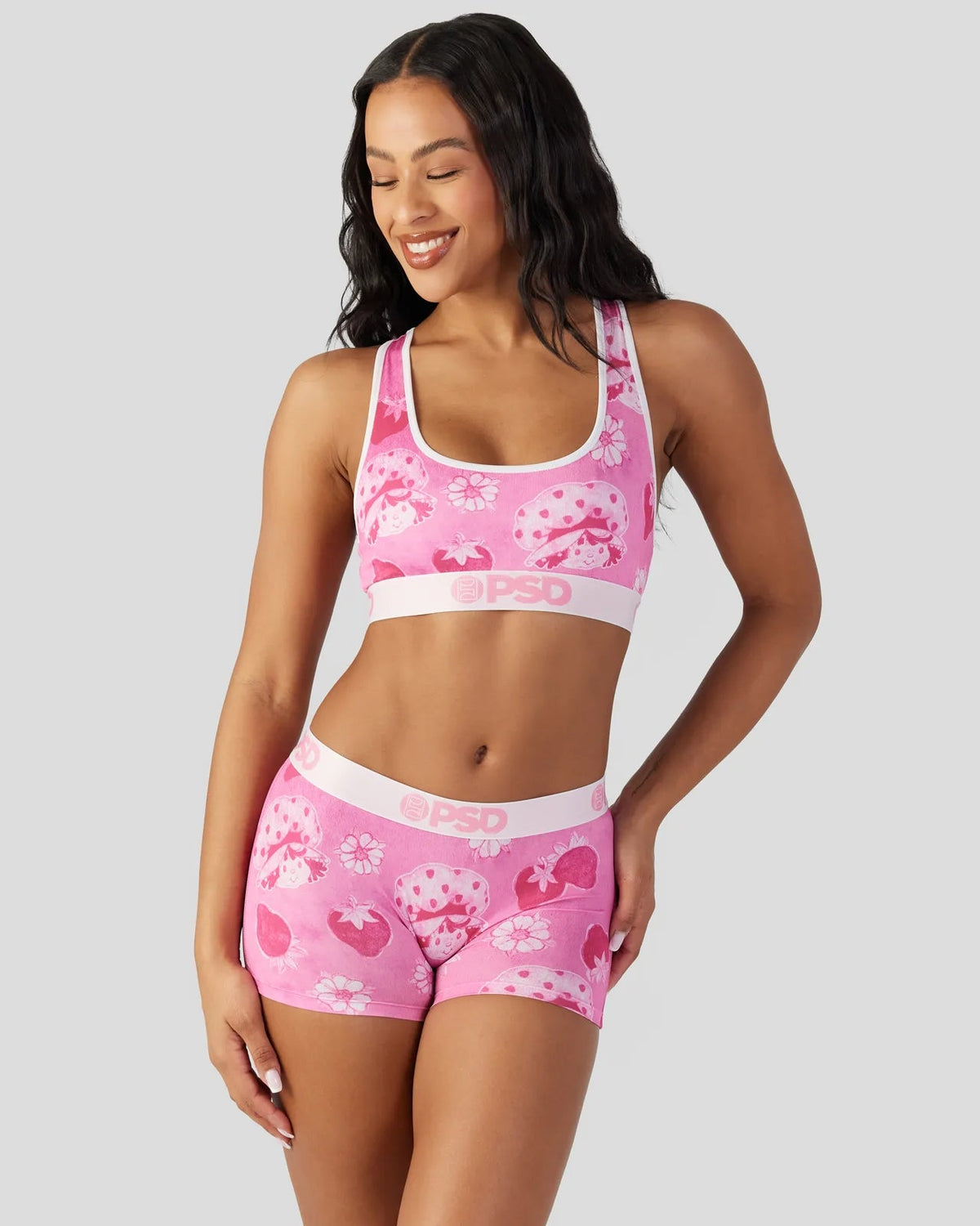 Sale PSD Strawberry Shortcake - Velour - Sports Bra