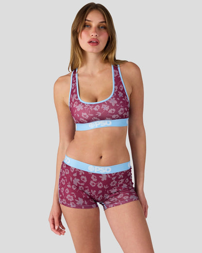 Sale PSD Halftone Bloom - Boy Short