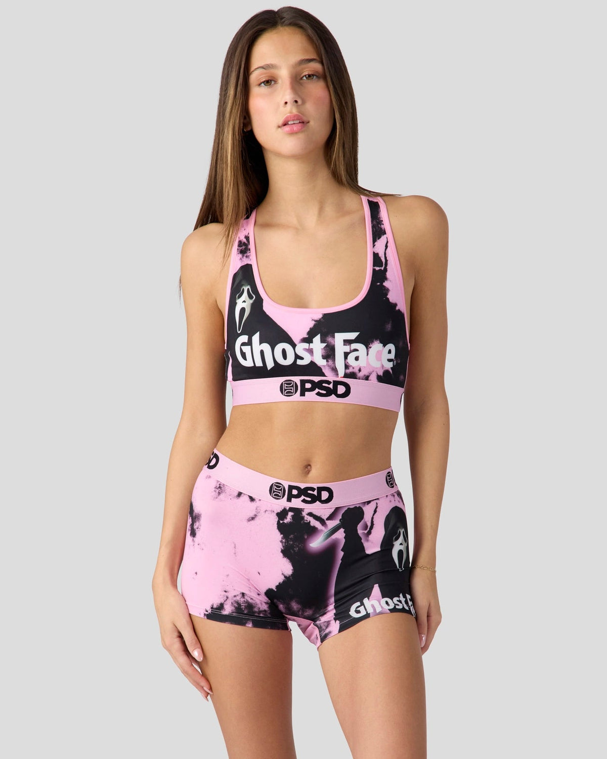 Sale PSD Ghost Face - Pink - Sports Bra