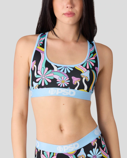 Sale PSD Happy Shrooms - Sports Bra