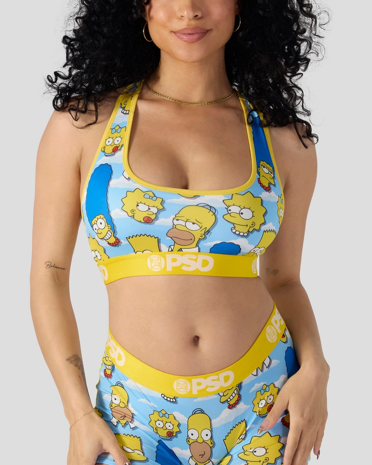 Sale PSD The Simpsons - Heads - Sports Bra